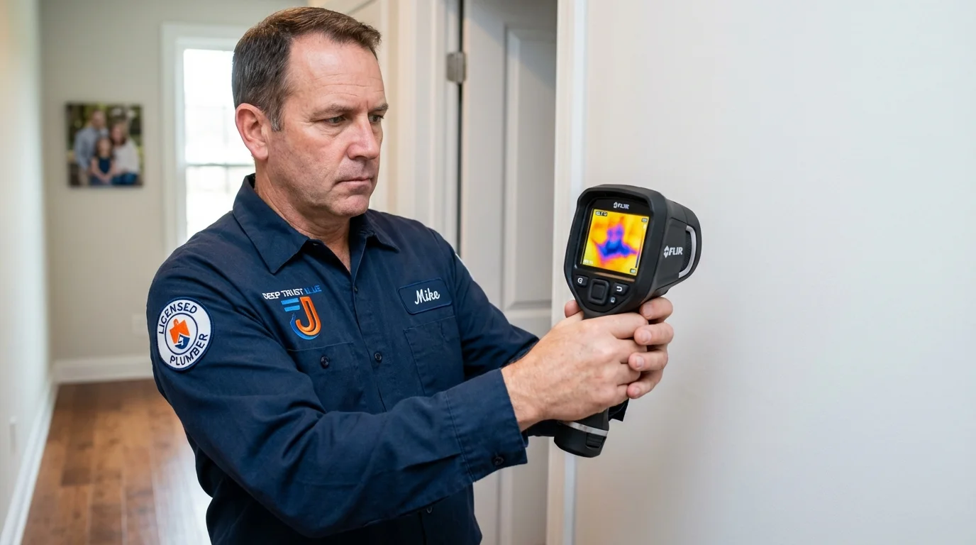 Thermal imaging leak detection by Johns Plumbing LLC in Hinsdale